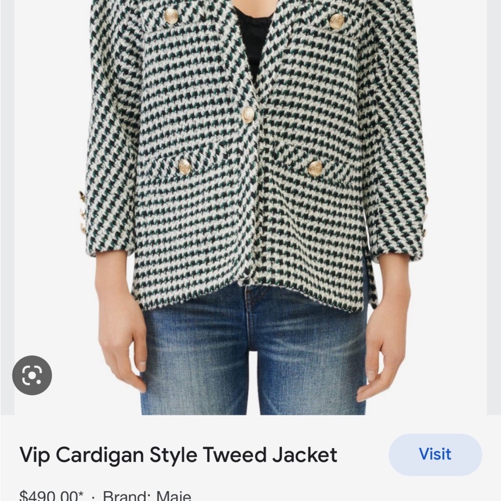 VIP CARDIGAN STYLE TWEED JACKET